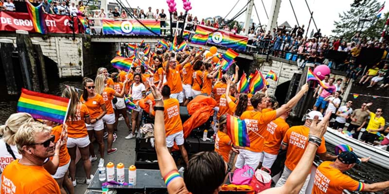 Nederlandse sport aanwezig op Canal Parade 2022. Sport jij ook mee?