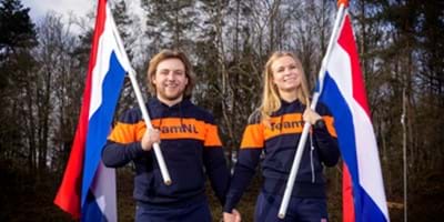 Lisa Bunschoten en Chris Vos vlaggendragers TeamNL bij opening Paralympische Spelen